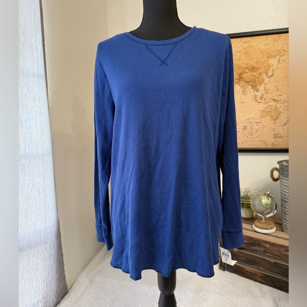 Style & Co waffle knit top